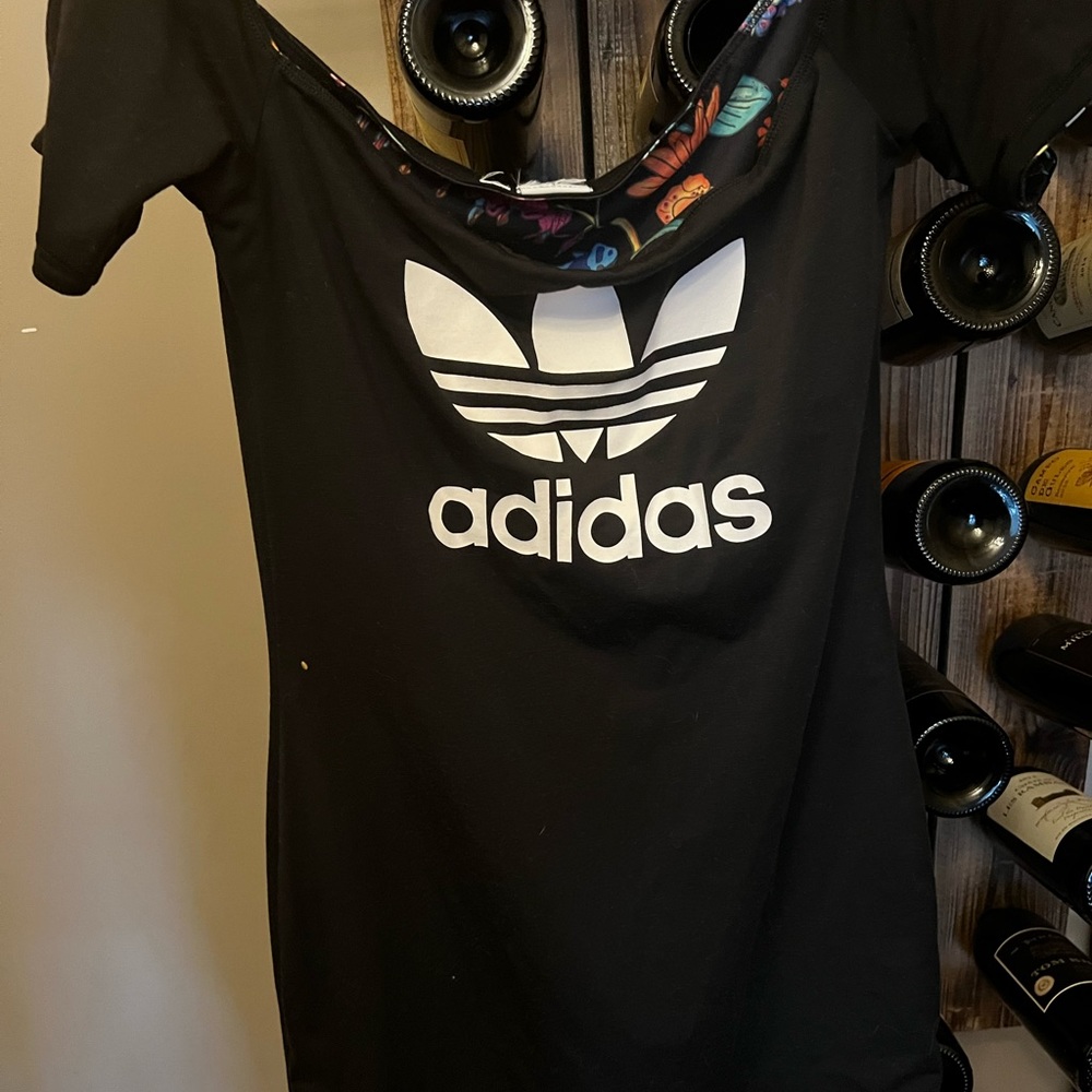 adidas Black Dress with White Logo